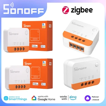 10ШТ SONOFF ZBMINIL2 Zigbee DIY Smart Switch Модуль Не Требуется Нейтральный Провод Умный Дом 2-Полосное Управление С Alexa Google Home